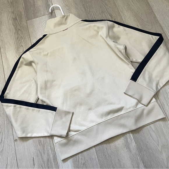 Abercrombie & Fitch Jacket full zip sporty womens Cream (small) athleisure retro - Picture 4 of 6